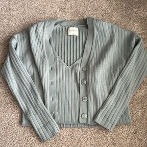 Abercrombie & Fitch matching tank and cardigan set